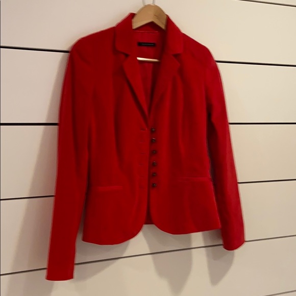 Red velvet blazer - Picture 1 of 6